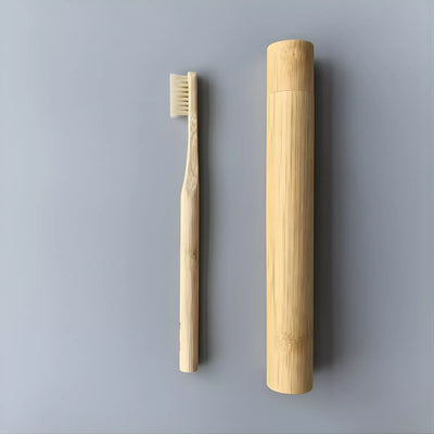 Dentō Boar-Bristled Toothbrush, Plastic-Free 100% Natural Toothbrush