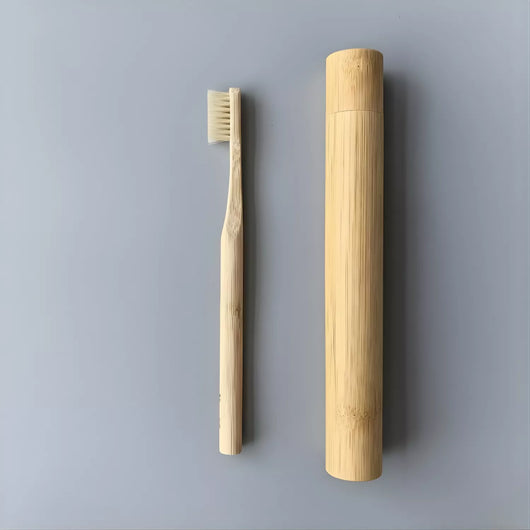 Dentō Boar-Bristled Toothbrush, Plastic-Free 100% Natural Toothbrush