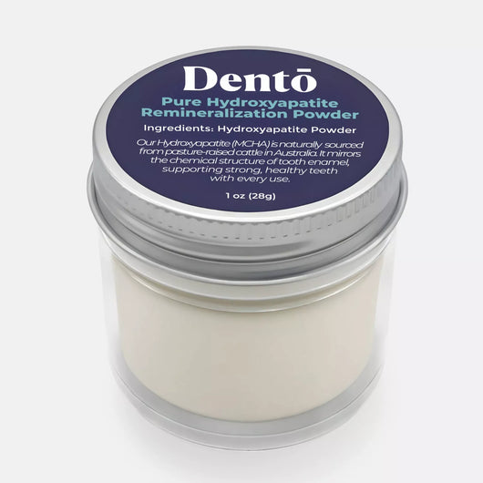 Dentō 100% Hydroxyapatite Remineralization Powder From Grass-fed Cattle Bone