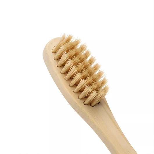 Dentō Boar-Bristled Toothbrush, Plastic-Free 100% Natural Toothbrush